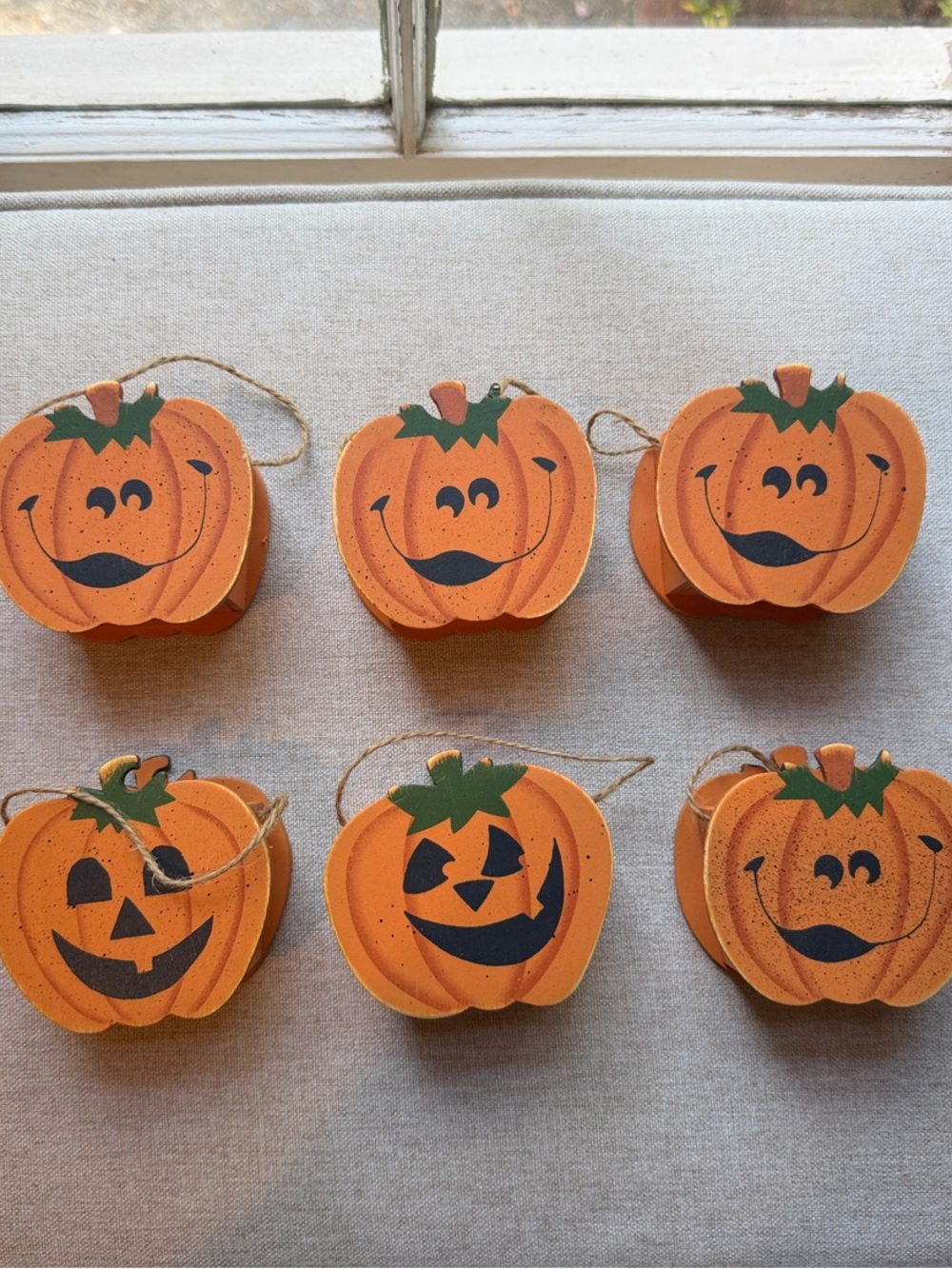 Cottagecore Wooden Jack-o-lanterns